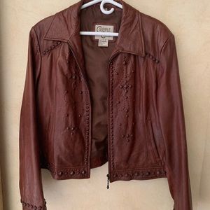Western Studded Leather Jacket